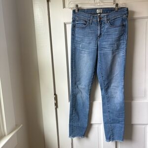 J. Crew Toothpick Light Wash Skinny Jeans Size 28